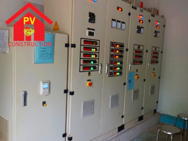 Thi công hệ thống điện nhà xưởng - Xây Dựng Phong Vũ - Công Ty TNHH Thương Mại Tư Vấn Xây Dựng Phong Vũ